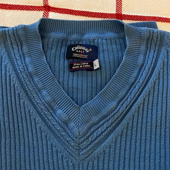 Callaway Other - Men’s Callaway sweater vest size large. Beautiful detail design at V-neckline